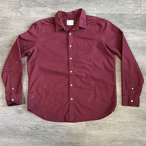 AMERICAN EAGLE Mens Long Sleeve Button Down Shirt, Size XL